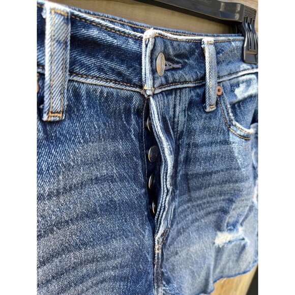 Goldie Blues Womens 5" Cheeky High-Rise Denim Shorts Curvy Fit Comfort Stretch 0 - Picture 2 of 6